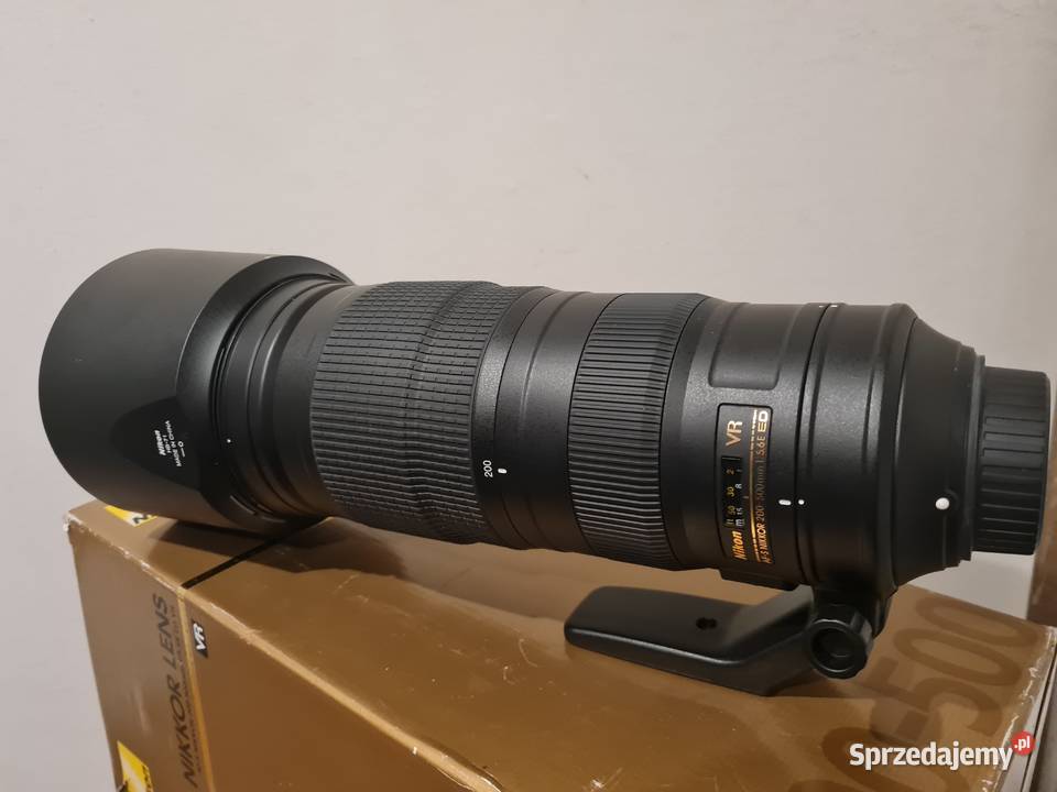 Obiektyw nikon Nikkor 200500mm f56 E AFS ED VR Obiektywy Katowice