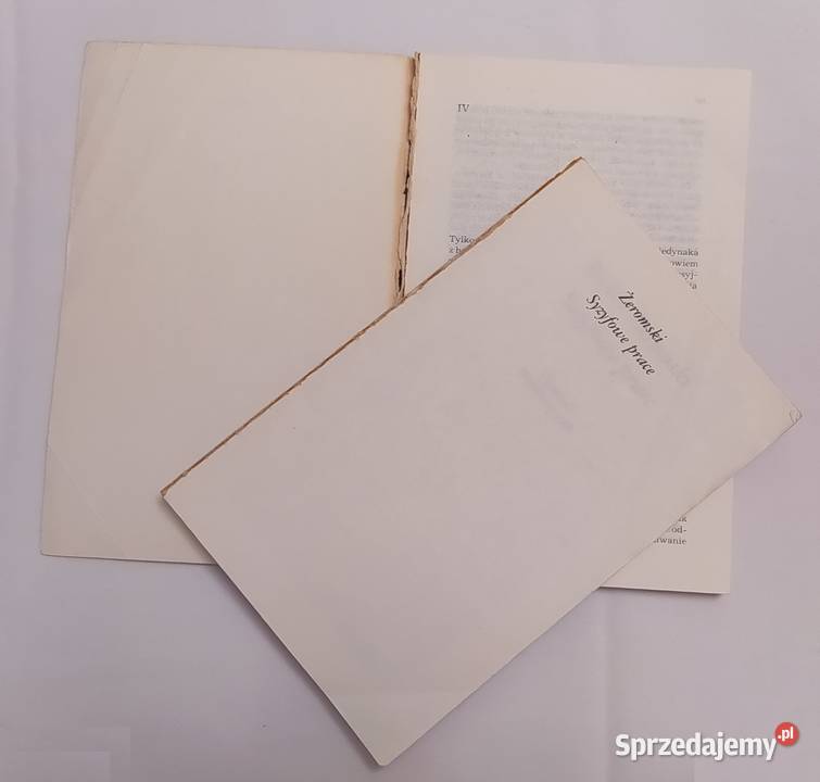 SYZYFOWE PRACE Stefan Żeromski Hajnówka sprzedam