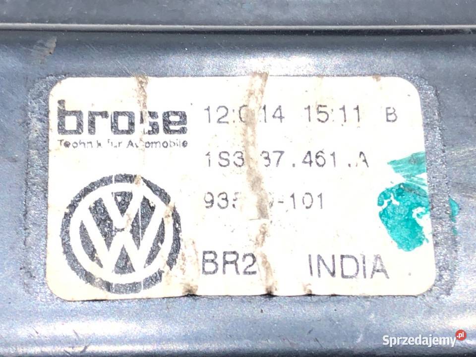 PODNOŚNIK SZYBY LEWY PRZÓD SKODA CITIGO