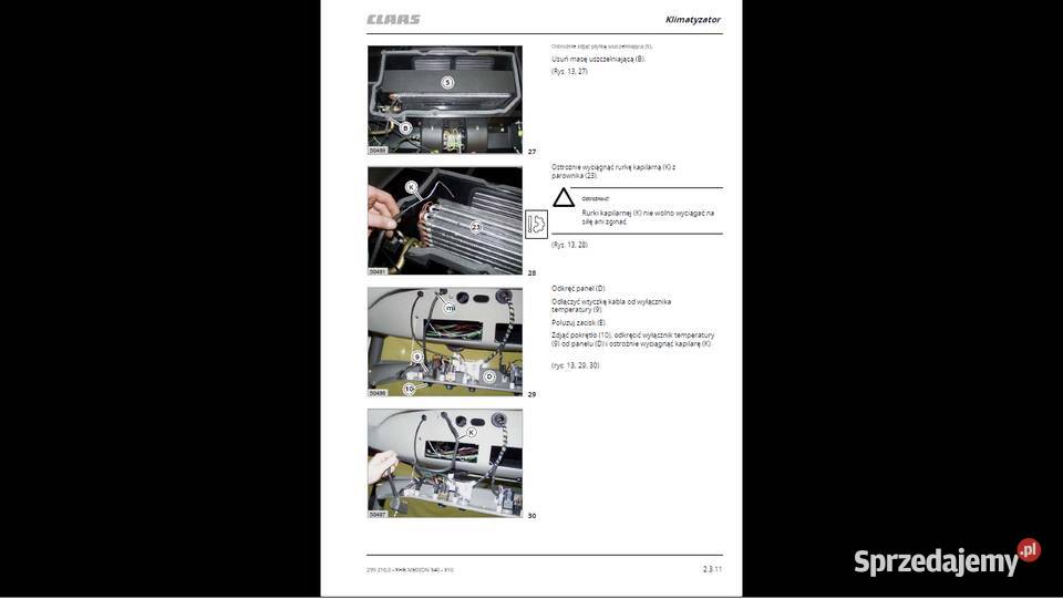 CLAAS MEDION 310340 warsztatowa Instrukcja pomorskie Gdańsk