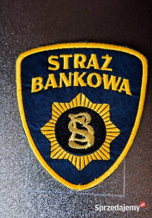 Naszywka STRAŻ BANKOWA Pozostałe Zielona Góra sprzedam