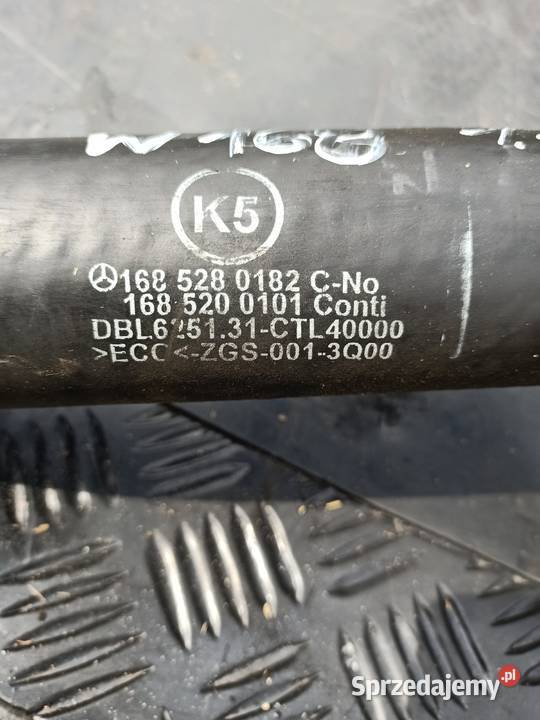 Przewód wąż turbosprężarki Mercedes W168