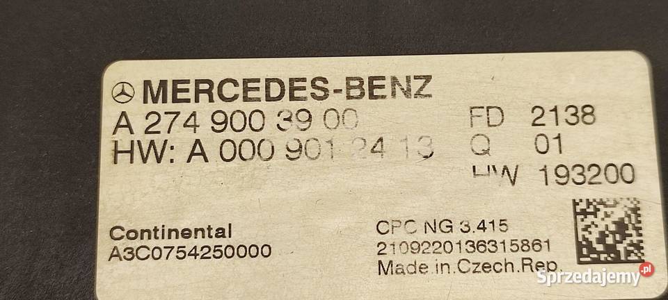 MERCEDES VITO W447 MODUŁ SKRZYNI BIEGÓW osobowe