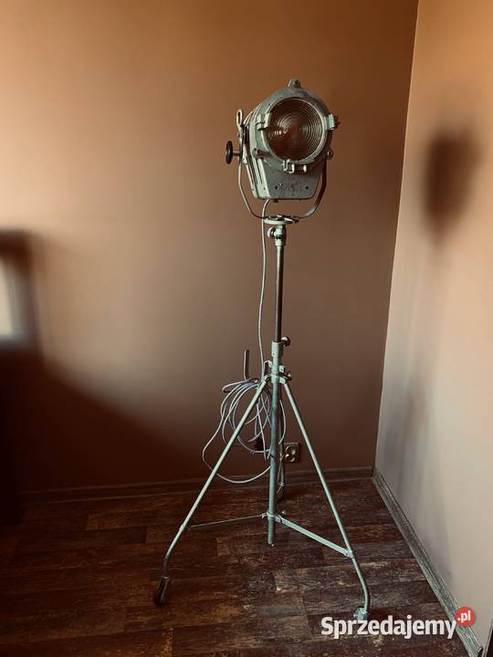 Zabytkowa lampa filmowa PRL Vintage loft wielkopolskie sprzedam
