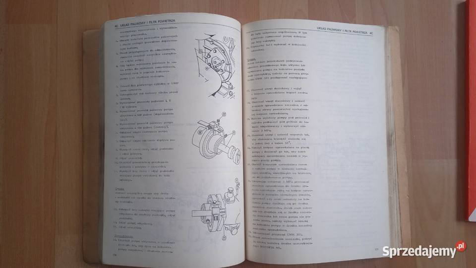 Instrukcja napraw pełna wersja MF 255 Ursus 3512 Pozostałe