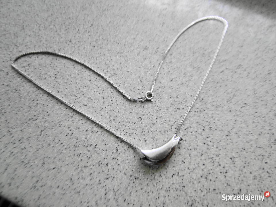 Ciekawy Uniseks naszyjnik srebro 925 srebro Warszawa