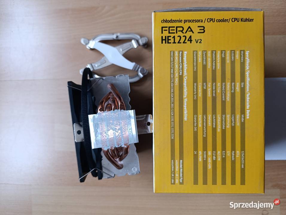 Chłodzenie procesora SilentiumPC FERA 3 HE1224 Świerklany sprzedam