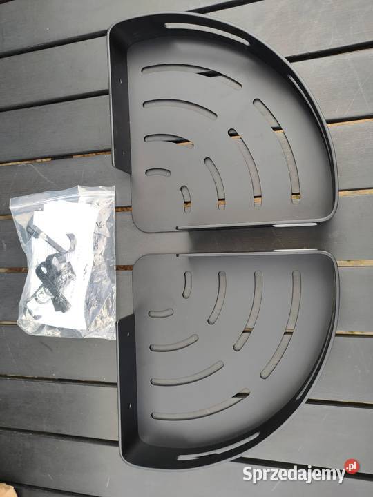 Narożne półki przyborniki 2 stal nierdzewna