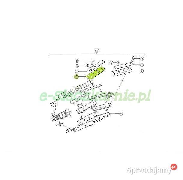 NÓŻ CLAAS JAGUAR 600 TRAWA Q PRAWY 9813861Q Kolno