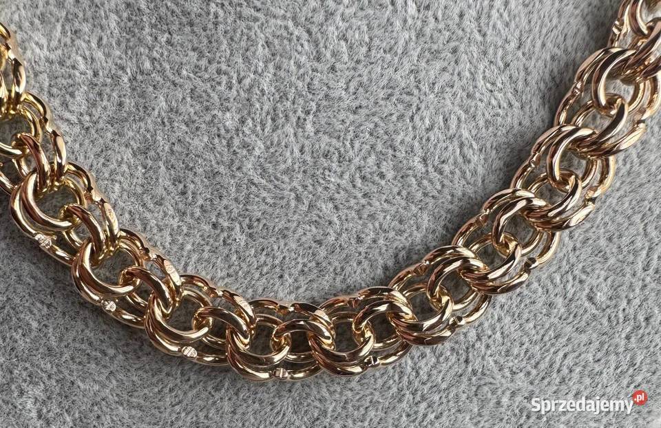 Złoty łańcuch Garibaldi 585 waga 10625 g długość Warszawa