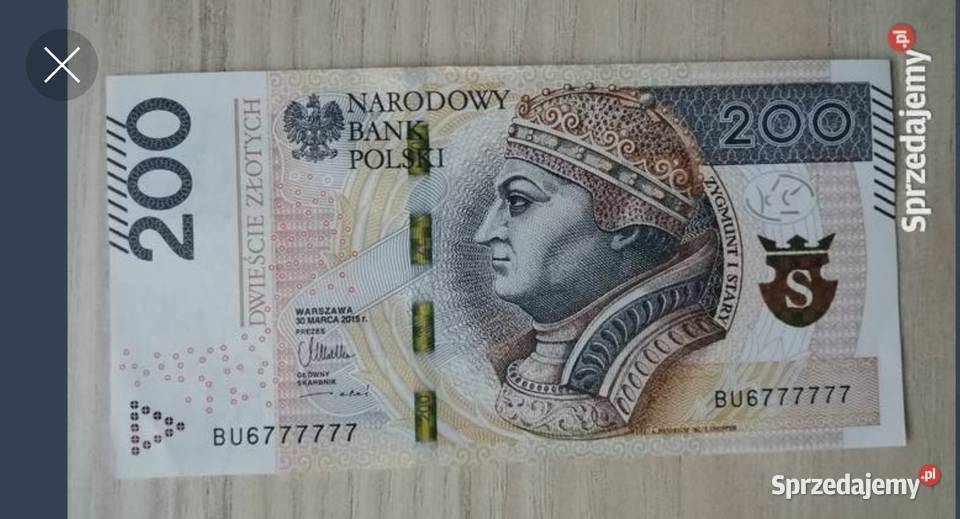 Banknoty SOLID prawie Mega Ciekawe Numery Numizmatyka Bytom sprzedam