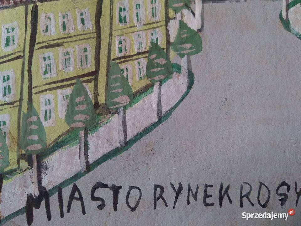 Obraz w typie NIKIFOR KRYNICKI autor nieznany Warszawa