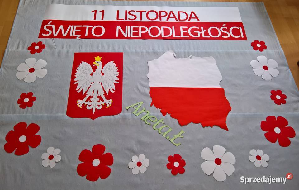 Dekoracja na 11Listopad Dzień Niepodległości z Garwolin
