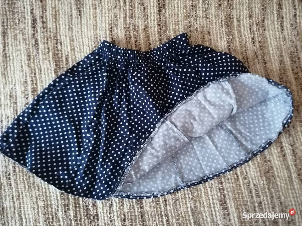 Spódniczka w groszki dziewczynki w rozmiarze