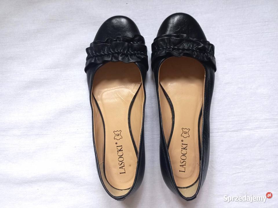 Buty czarne Baleriny damskie r 37538 Lasocki