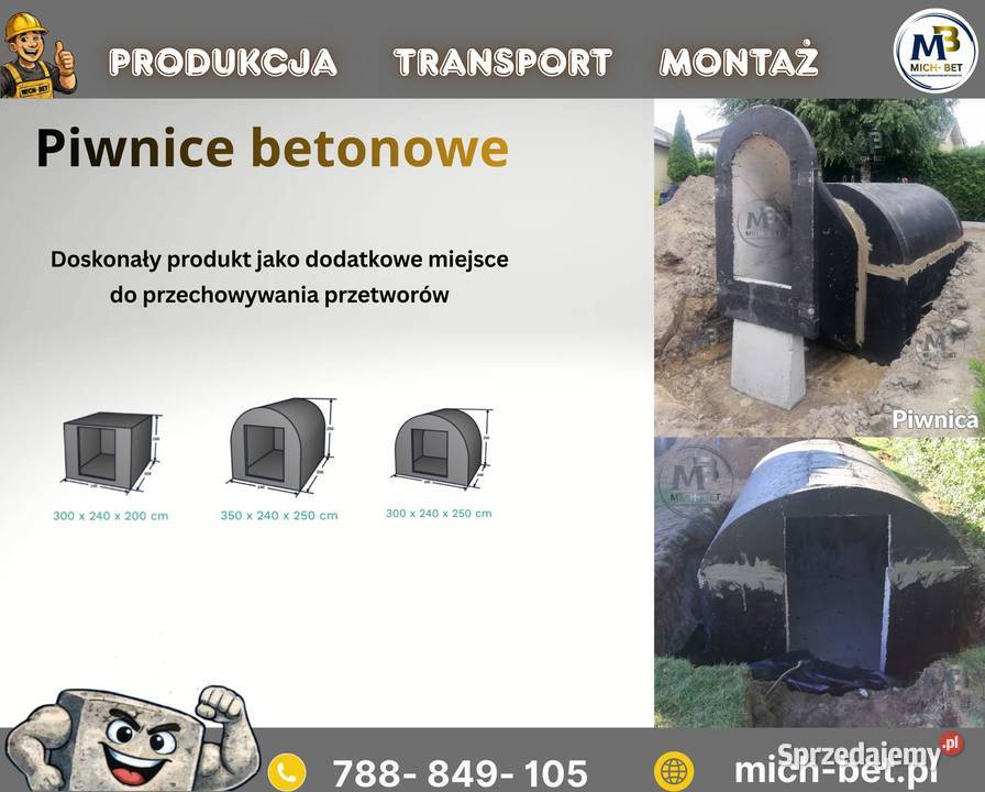 Piwnica betonowa ziemianka PRODUCENT Pozostałe Poznań sprzedam