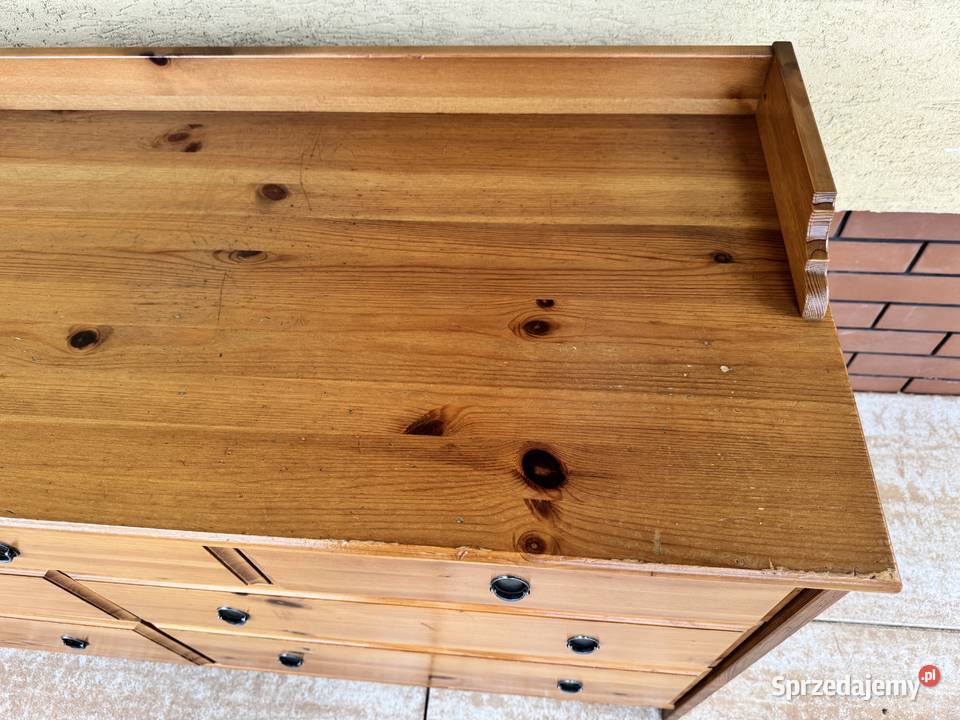 Komoda drewniana szuflady Ikea leksvik szafa Garwolin