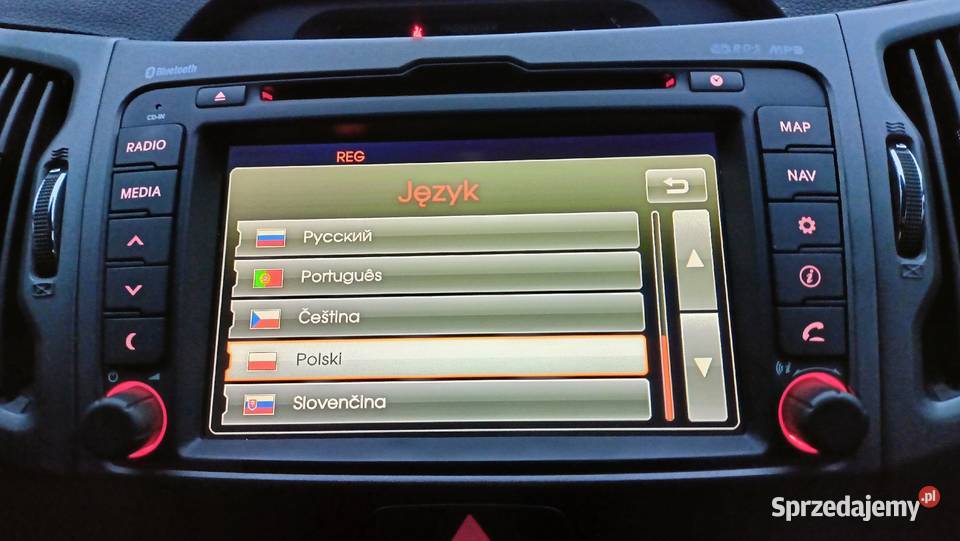 Kia Sportage polskie menu polski lektor mapy