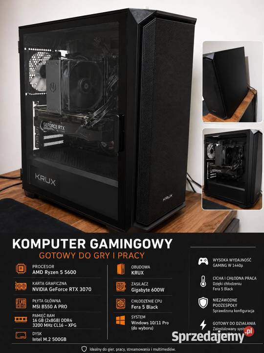 Komputer RTX 3070 OKAZJA Dąbrowica Duża