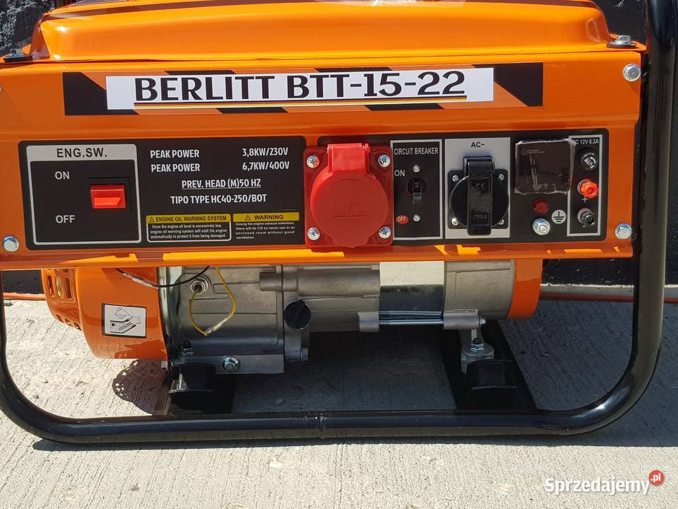 Agregat generator prądotwórczy BERLITT btt1522 śląskie Herby