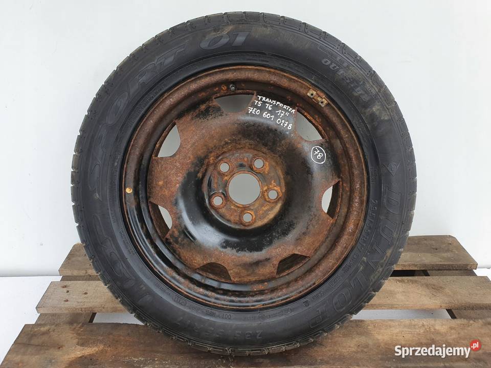 VW Transporter T5 KOŁO ZAPASOWE Zapas 23555 R17 Rudka