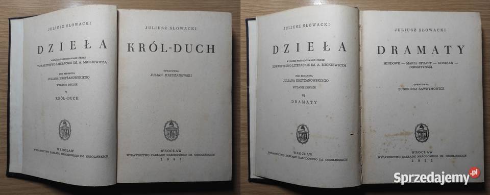 Juliusz Słowacki Dzieła 14 tomów komplet 1952 r sprzedam