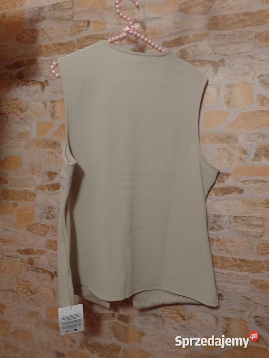 4446 ASOS Design Beżowa kamizelka ołówkowa z Kraków sprzedam