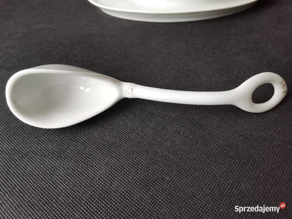 Stara przedwojenna sosjerka chochla porcelana Katowice