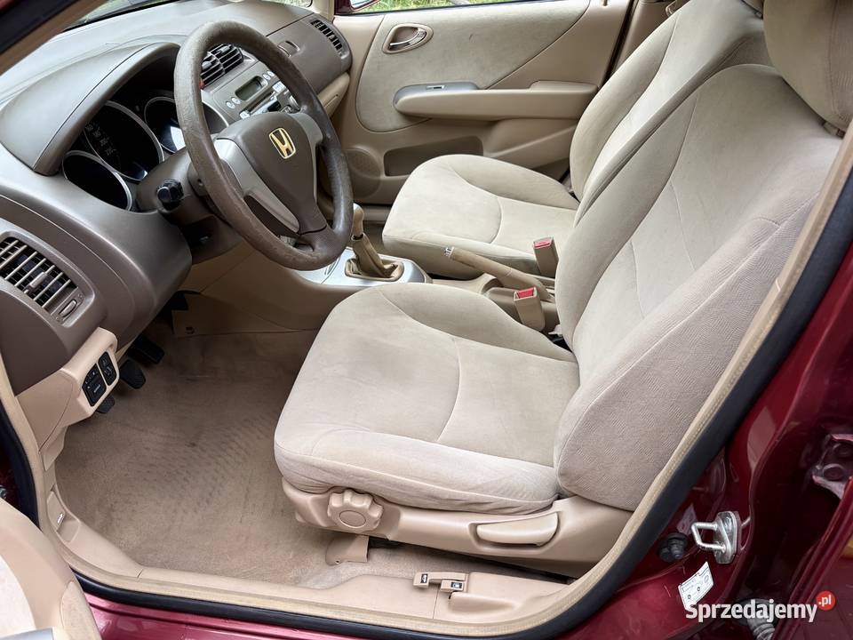 HONDA City 14 Salon Polska WNETRZE welurowa tapicerka Warszawa