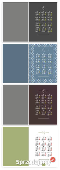 Foto Kalendarze A3 szablony kalendarium 2024 Kraków