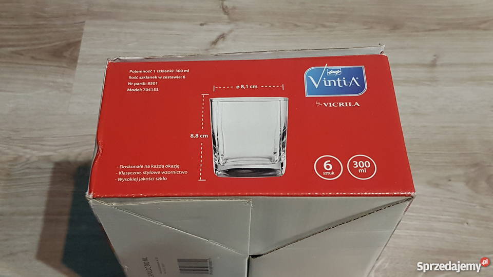 Zestaw 6 szklanek Vintia Vicrila Acapulco 300ml Wieliczka