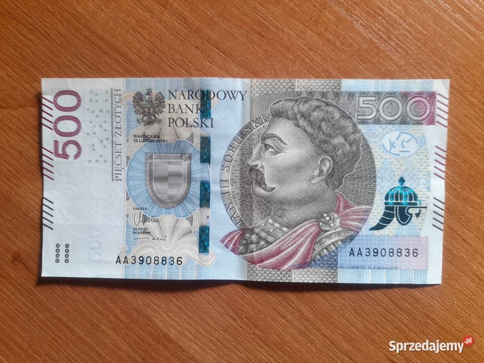 Banknot kolekcjonerski o nominale 500 Oleśnica