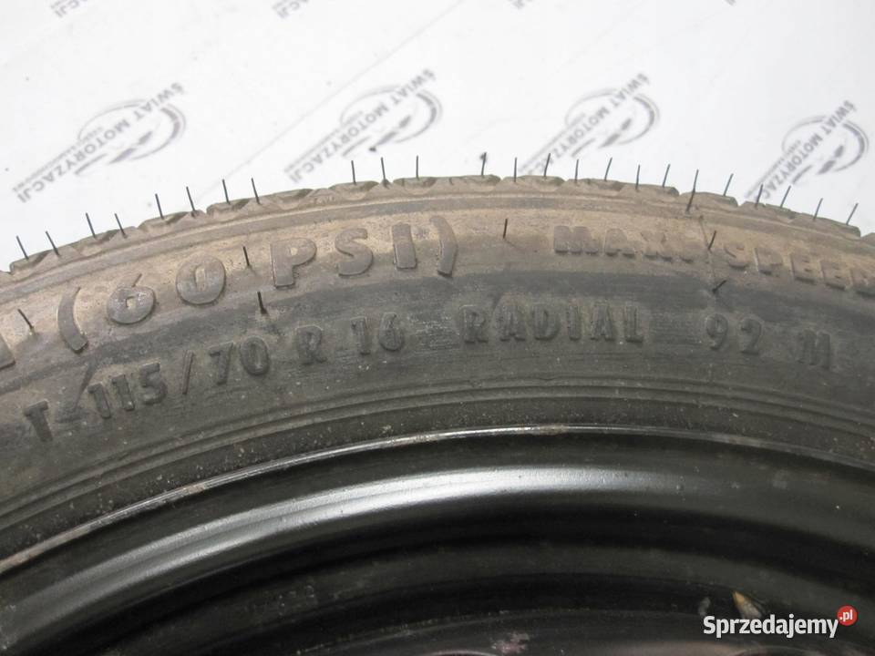 OPEL VECTRA C koło dojazdowe 1157016 92M 5x110 Koła dojazdowe