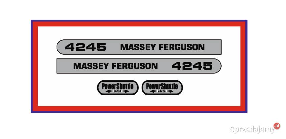 Naklejki Massey Ferguson 4245 Power Shuttle mazowieckie