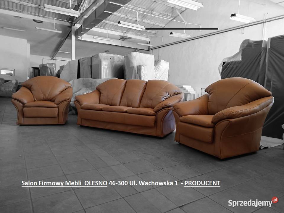 Komplet 3R11 BOSTON Skóra Naturalna OUTLET 36 Komplety wypoczynkowe Kluczbork