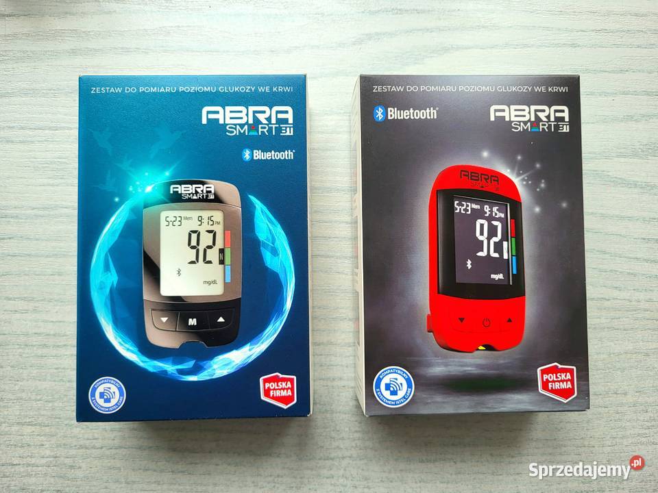 Glukometr ABRA Smart BT Bluetooth Całkiem Nowy Piotrków Trybunalski
