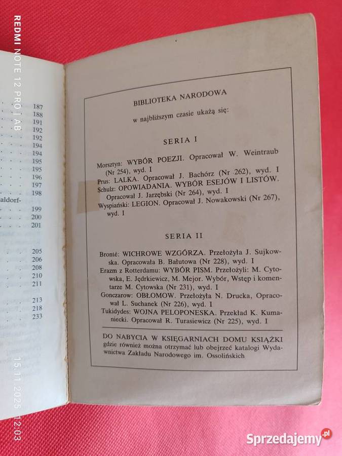 Jan Lechoń Poezje Biblioteka Narodowa BN seria I miękka Proza i poezja Katowice