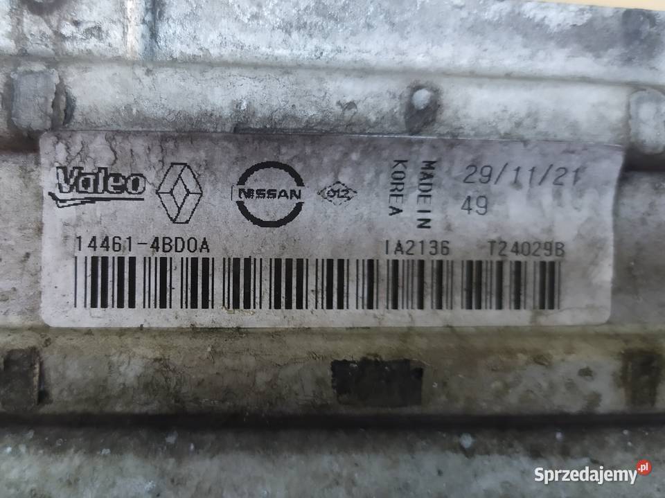 Nissan x trail Qashqai chłodnica powietrza Rybnik