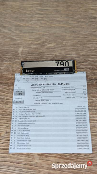 Dysk SSD Lexar NM790 2TB M2 2280 PCIe Gen4x4 śląskie Ruda Śląska