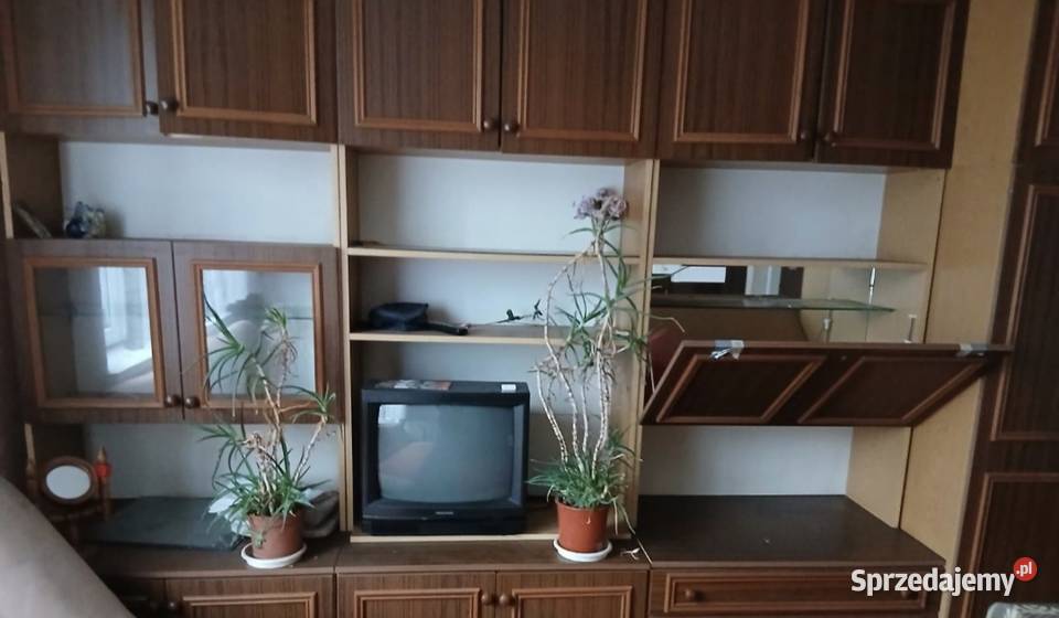 Klasyczna meblościanka pokojowa styl PRL lata 90 Dzielna