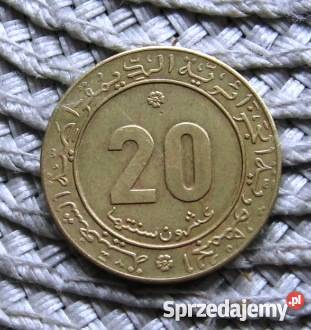 Algieria 20 Centimes 1975rFAO Numizmatyka Kalisz