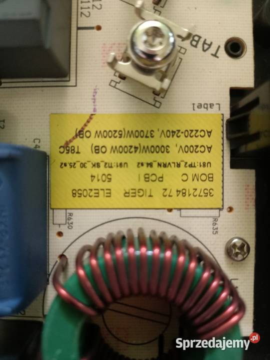 Zasilacz płyty indukcyjnej elektrolux Y12M02D18 Głogoczów