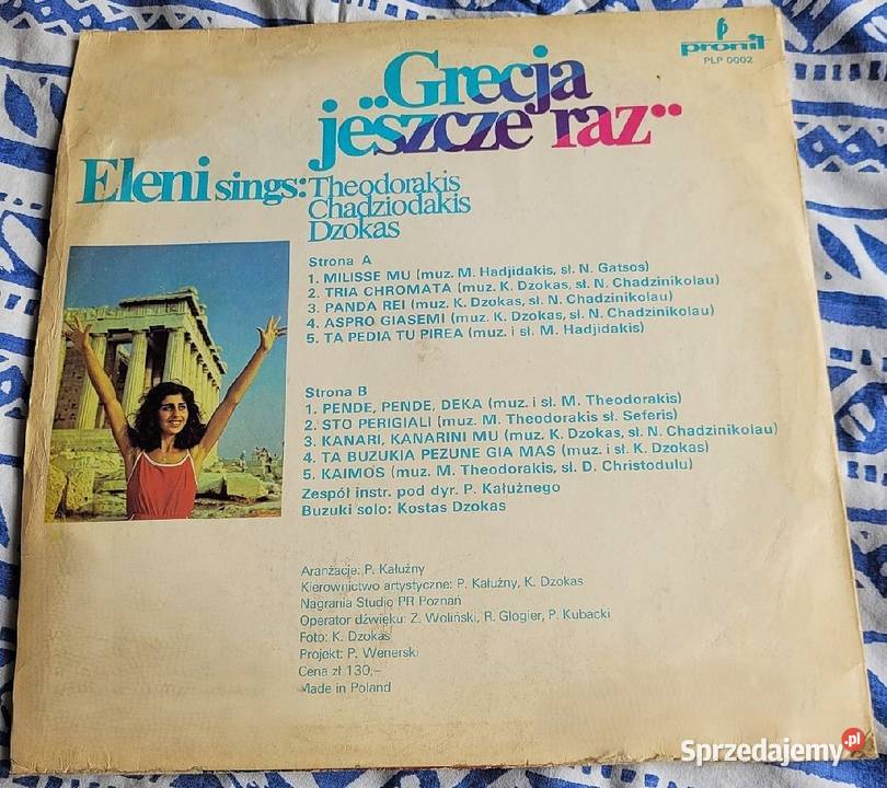Eleni Grecja Jeszcze Raz płyta winylowa z roku Muzyka Chełmno sprzedam