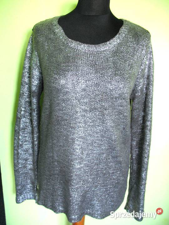 Sweter srebrny 44 2XL biust 100120 Siedlce