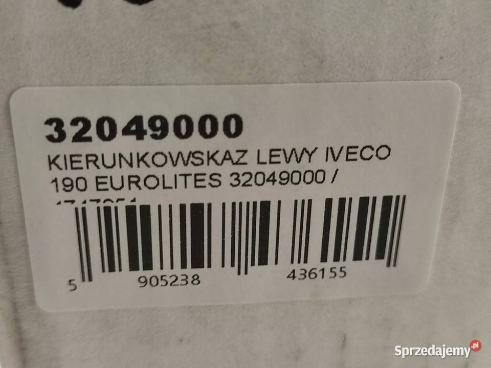 KIERUNKOWSKAZ LEWY PRZÓD IVECO 190 TURBO
