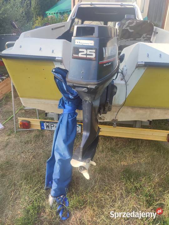 Łódź motorowa microplus 461 yamaha25 przyczepa