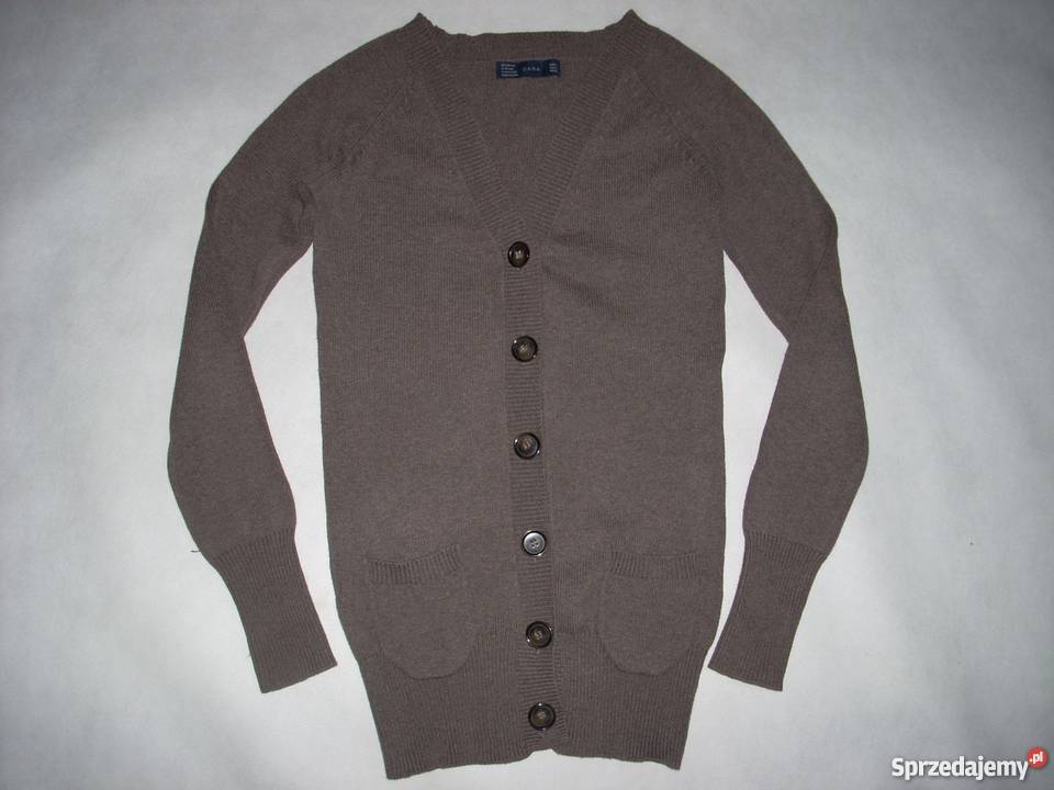 ZARA Sweter ciepły Zapinany 34 36 XS S Nowy Sącz