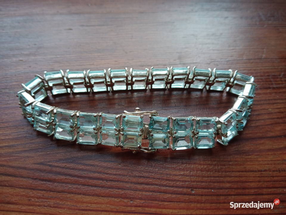 Bransoleta tenisowa posrebrzana bransoletka Bransoletki