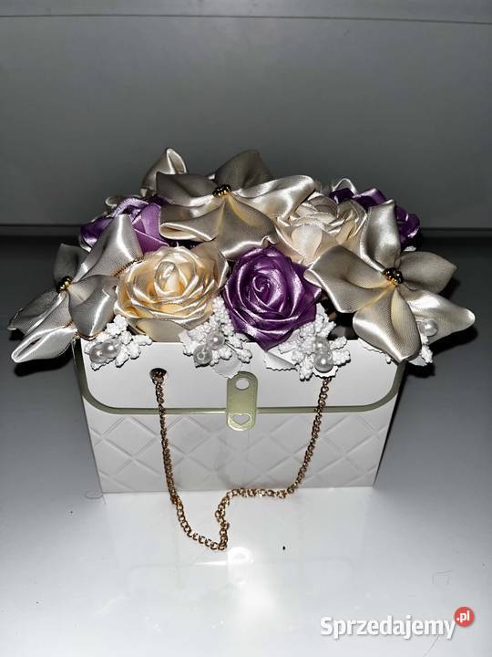 Flower box torebka bukiet wieczne róze plumeria Ogród lubelskie Zamość sprzedam