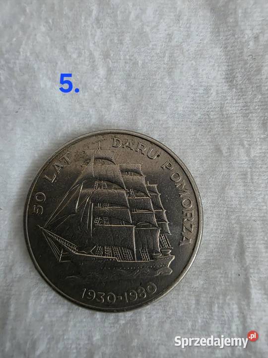 Moneta 50 lat daru pomorza Poznań